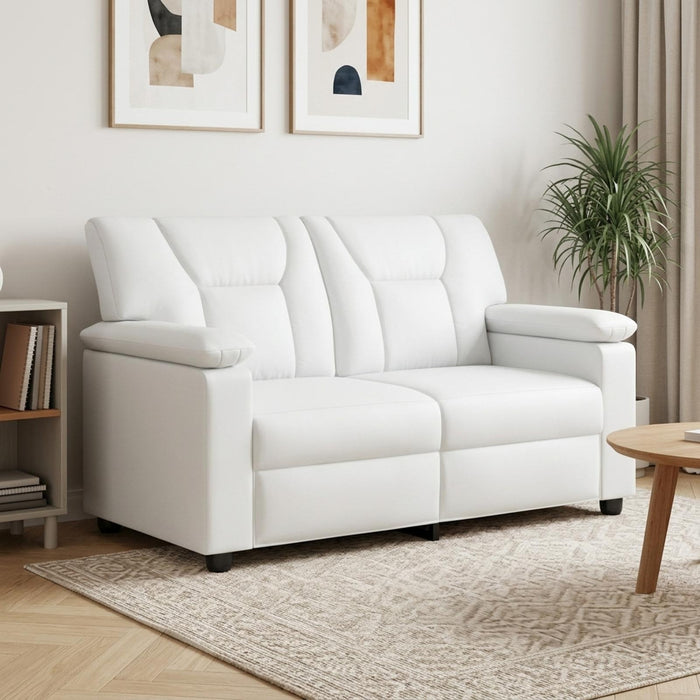 Canapea Alb 151 x 85 x 93 cm Piele artificială WALTI