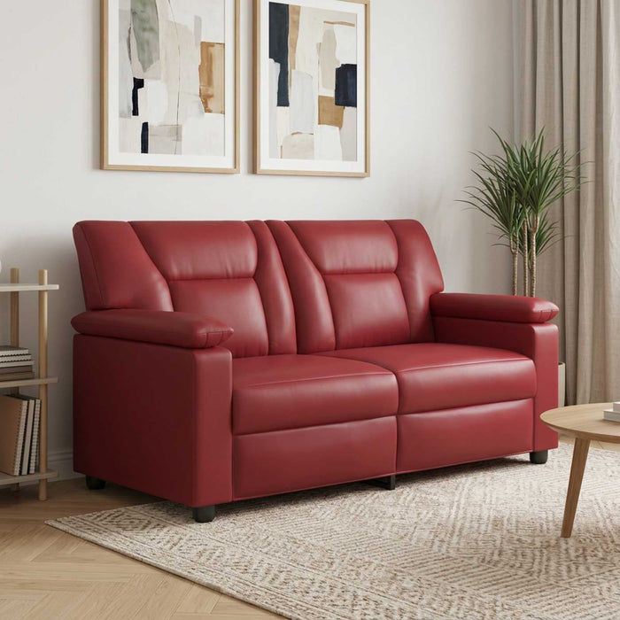Canapea Roșu Vin 171 x 85 x 93 cm Piele artificială WALTI