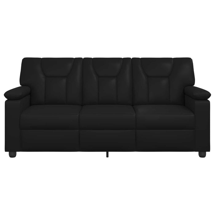 Canapea Negru 191 x 85 x 93 cm Piele artificială WALTI