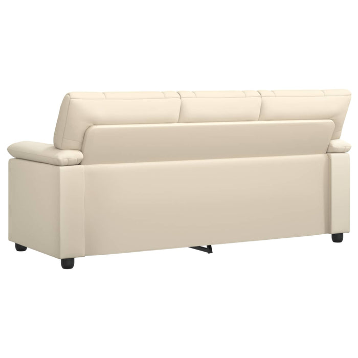 Canapea Crem 191 x 85 x 93 cm Piele artificială WALTI