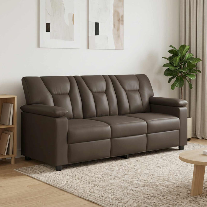 Canapea Gri 191 x 85 x 93 cm Piele artificială WALTI