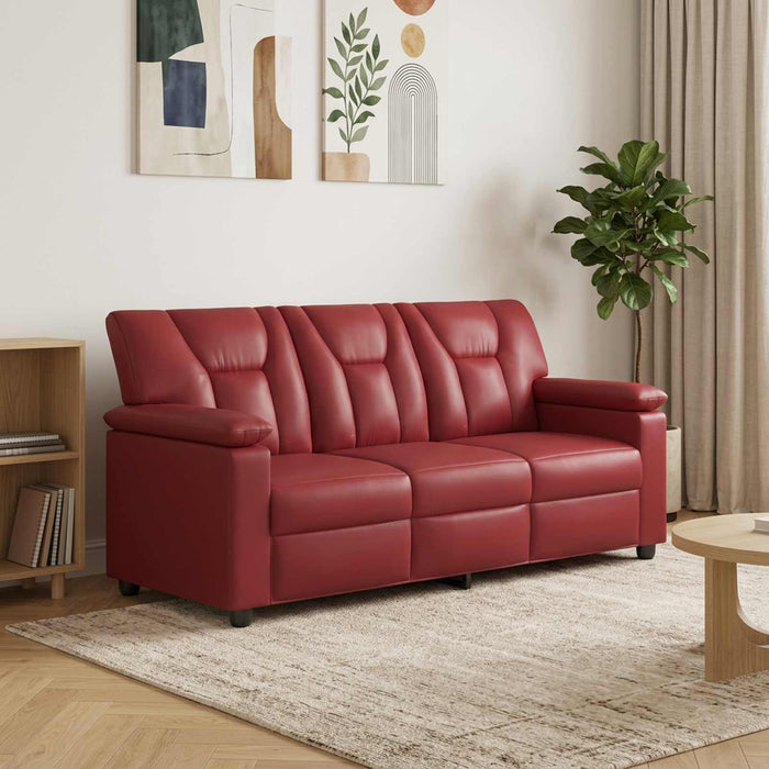 Canapea Roșu Vin 191 x 85 x 93 cm Piele artificială WALTI