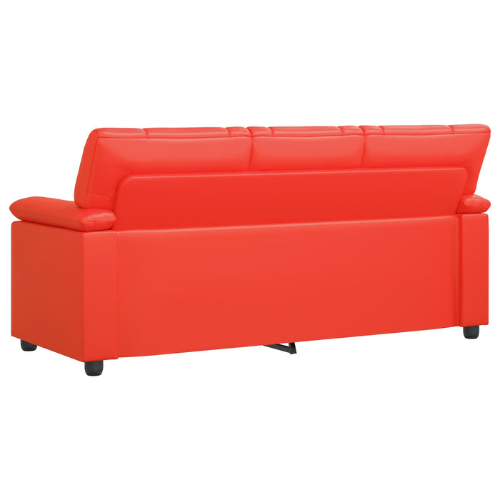 Canapea Roșu 191 x 85 x 93 cm Piele artificială WALTI
