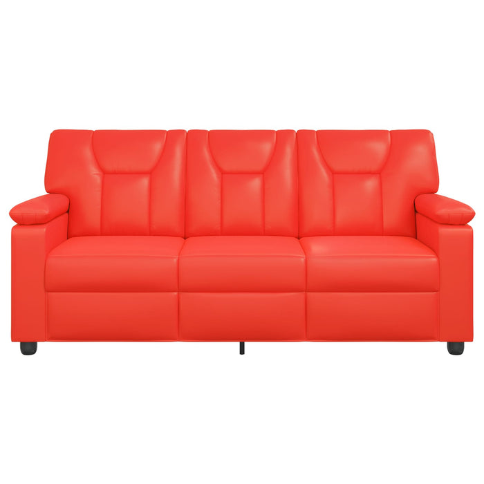 Canapea Roșu 191 x 85 x 93 cm Piele artificială WALTI