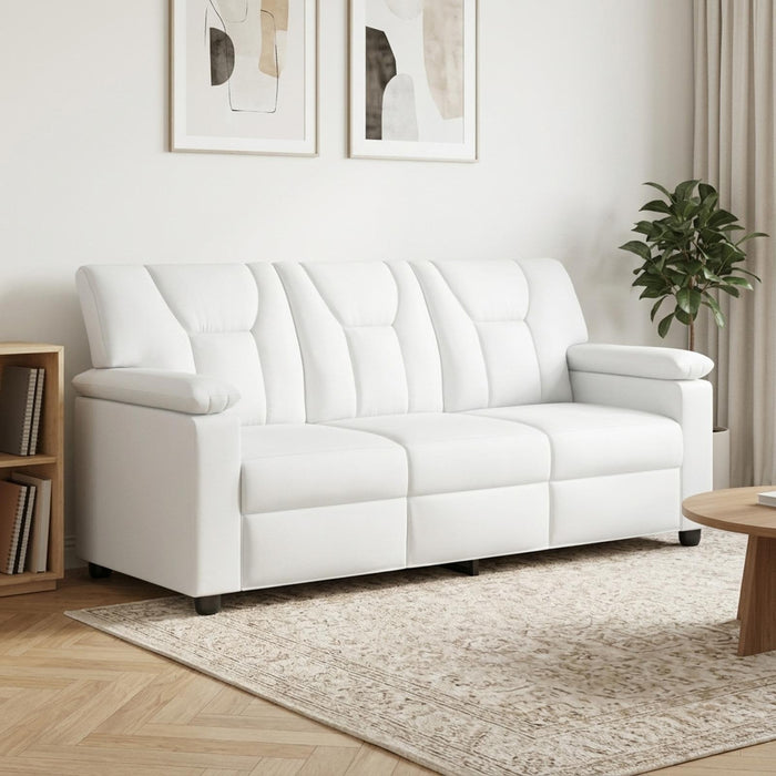 Canapea Alb 191 x 85 x 93 cm Piele artificială WALTI