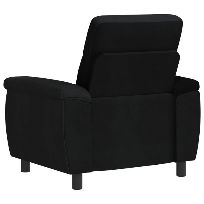 Canapea Negru 95 x 90 x 95 cm Țesătură WALTI