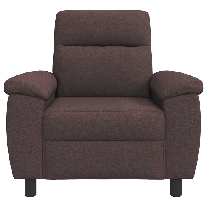Canapea Maro închis 95 x 90 x 95 cm Țesătură WALTI