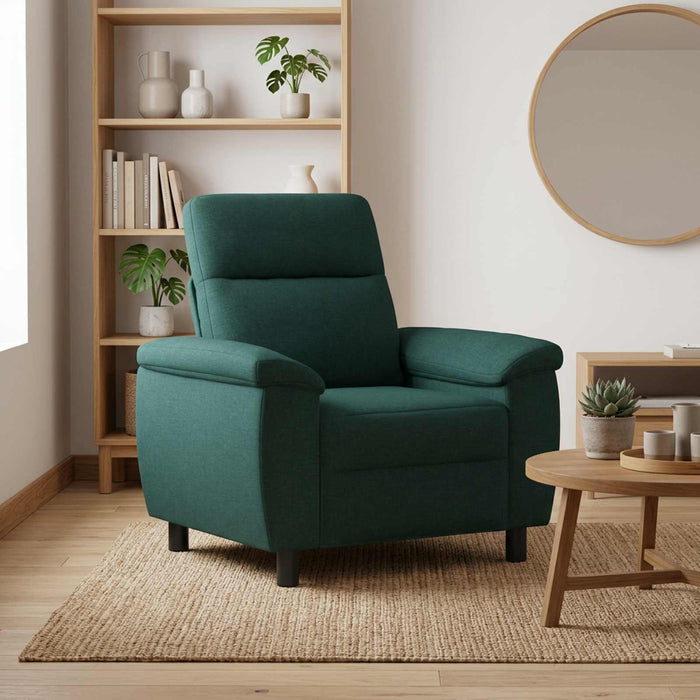 Canapea Verde închis 95 x 90 x 95 cm Țesătură WALTI