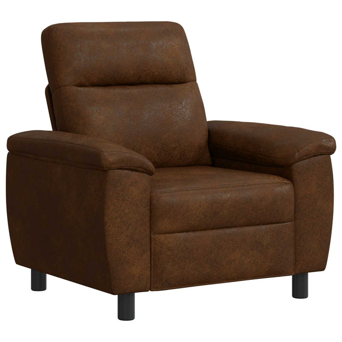 Canapea Maro 95 x 90 x 95 cm Piele Suedată Sintetică WALTI