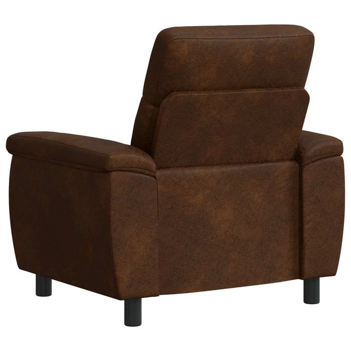 Canapea Maro 95 x 90 x 95 cm Piele Suedată Sintetică WALTI