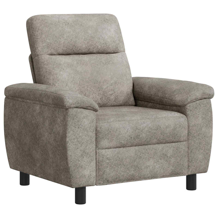 Canapea Gri deschis 95 x 90 x 95 cm Piele Suedată Sintetică WALTI