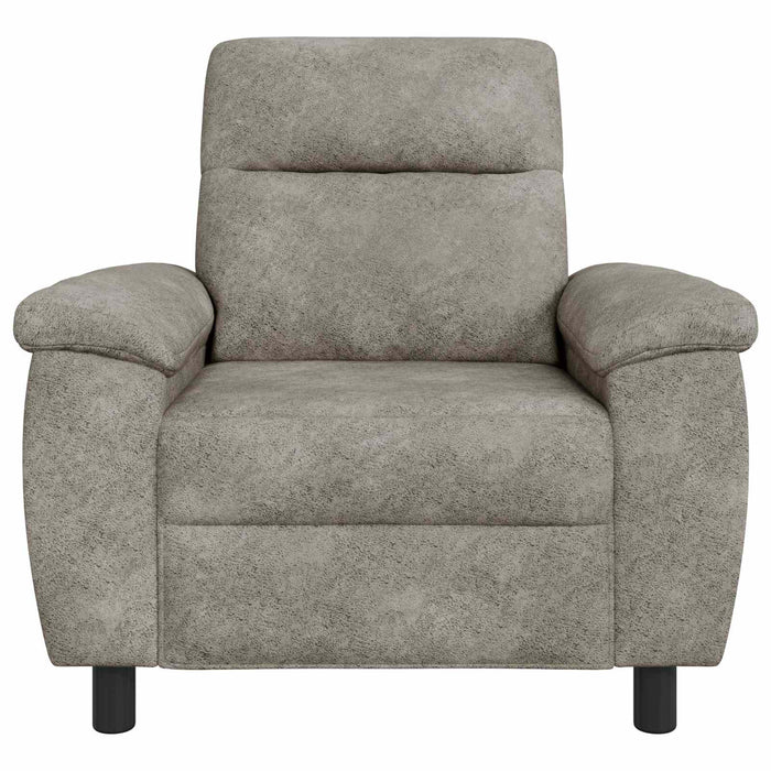 Canapea Gri deschis 95 x 90 x 95 cm Piele Suedată Sintetică WALTI