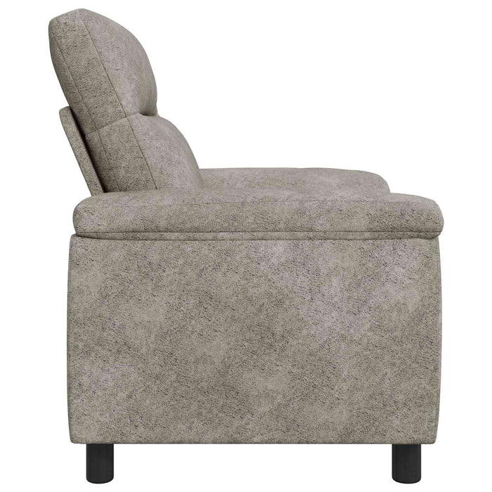 Canapea Gri deschis 95 x 90 x 95 cm Piele Suedată Sintetică WALTI