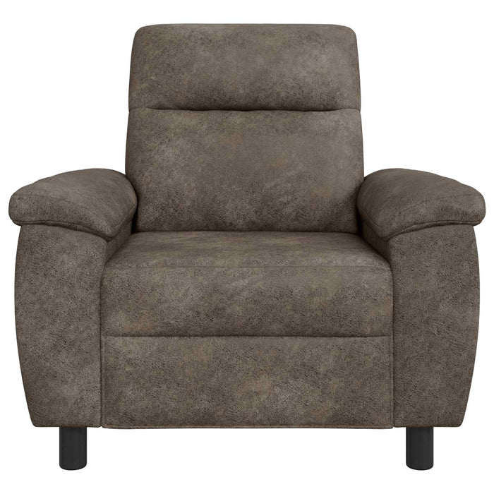 Canapea Gri închis 95 x 90 x 95 cm Piele Suedată Sintetică WALTI
