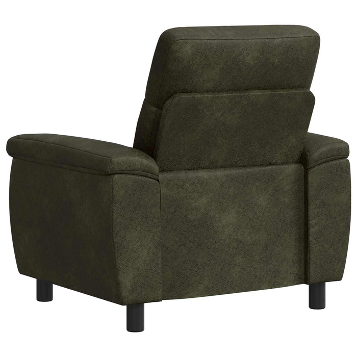 Canapea Verde Army 95 x 90 x 95 cm Piele Suedată Sintetică WALTI