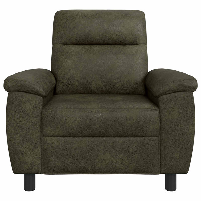 Canapea Verde Army 95 x 90 x 95 cm Piele Suedată Sintetică WALTI
