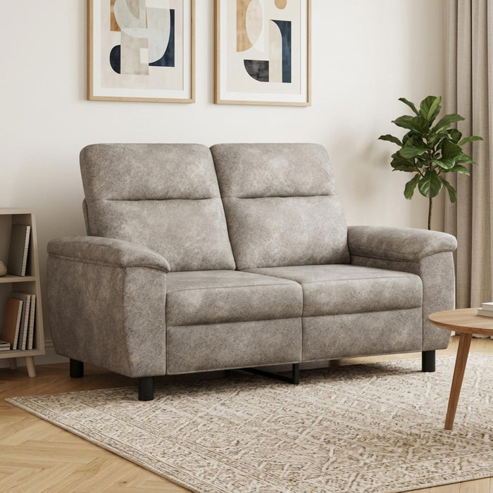 Canapea Gri deschis 158 x 90 x 95 cm Piele Suedată Sintetică WALTI