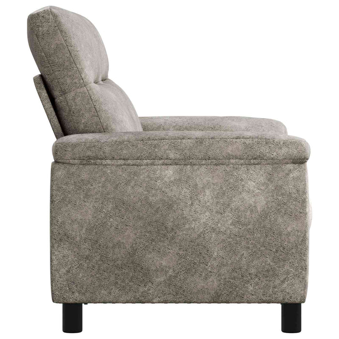 Canapea Gri deschis 158 x 90 x 95 cm Piele Suedată Sintetică WALTI