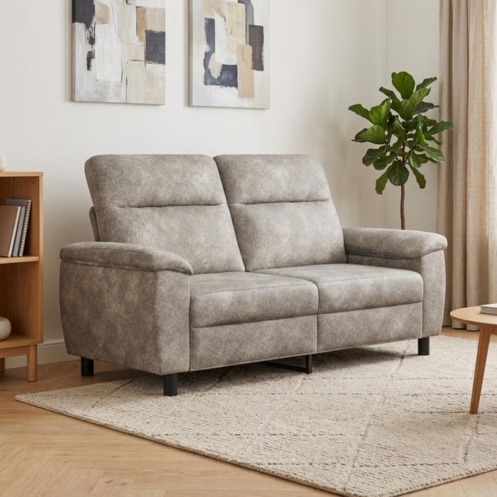 Canapea Gri deschis 178 x 90 x 95 cm Piele Suedată Sintetică WALTI