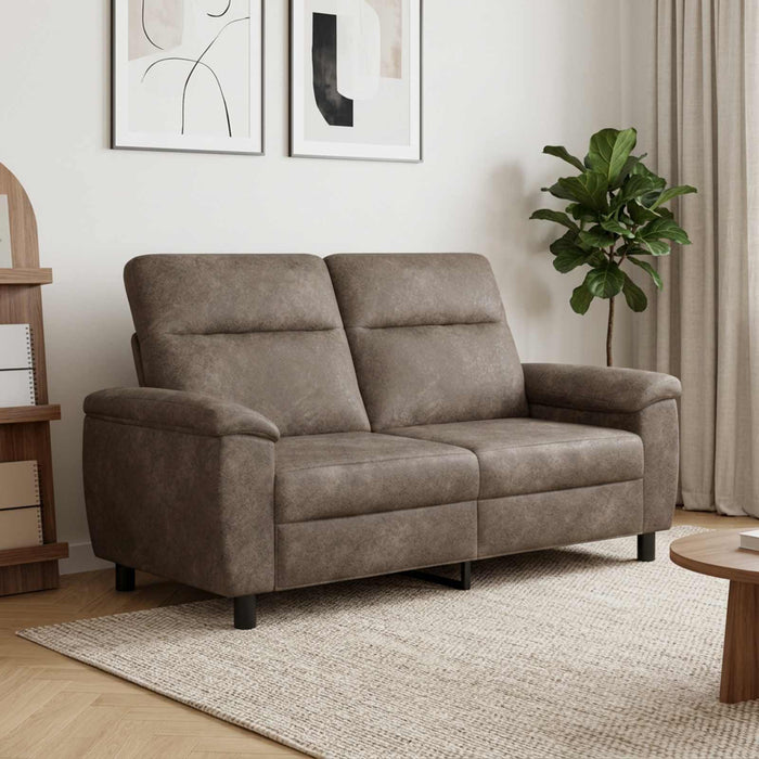 Canapea Gri închis 178 x 90 x 95 cm Piele Suedată Sintetică WALTI