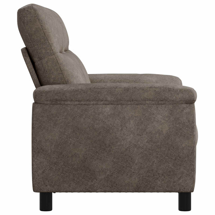 Canapea Gri închis 178 x 90 x 95 cm Piele Suedată Sintetică WALTI