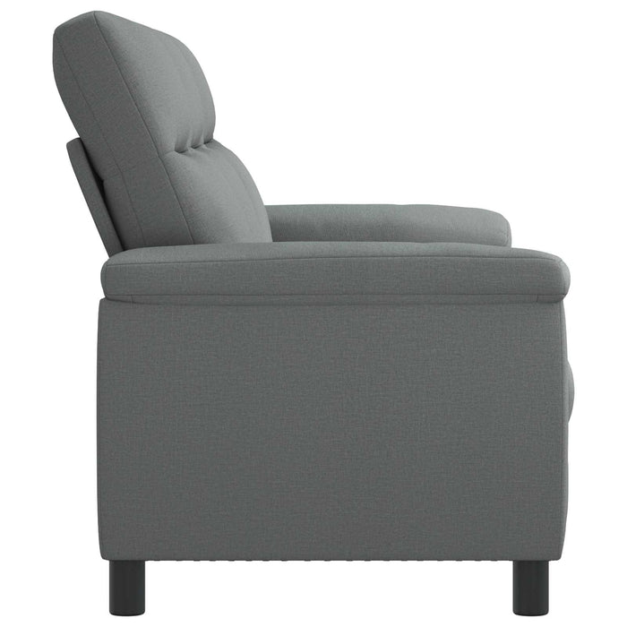 Canapea Gri închis 214 x 90 x 95 cm Țesătură WALTI