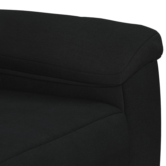 Canapea Negru 214 x 90 x 95 cm Țesătură WALTI