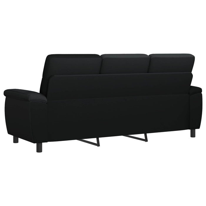 Canapea Negru 214 x 90 x 95 cm Țesătură WALTI