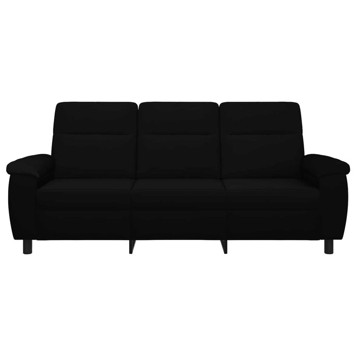 Canapea Negru 214 x 90 x 95 cm Țesătură WALTI
