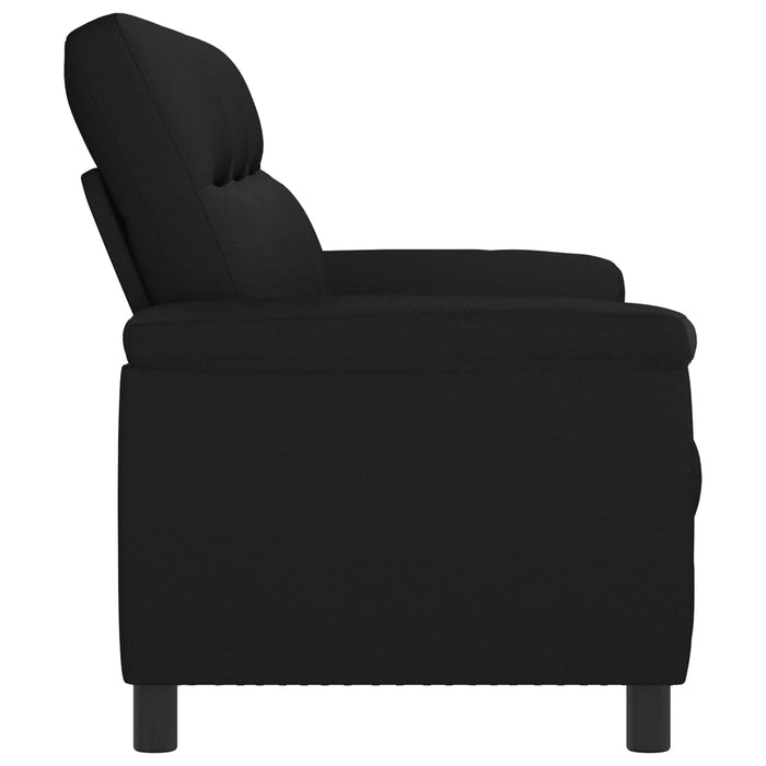 Canapea Negru 214 x 90 x 95 cm Țesătură WALTI