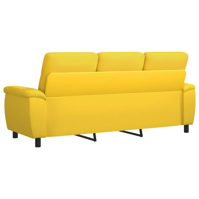 Canapea Galben Deschis 214 x 90 x 95 cm Țesătură WALTI