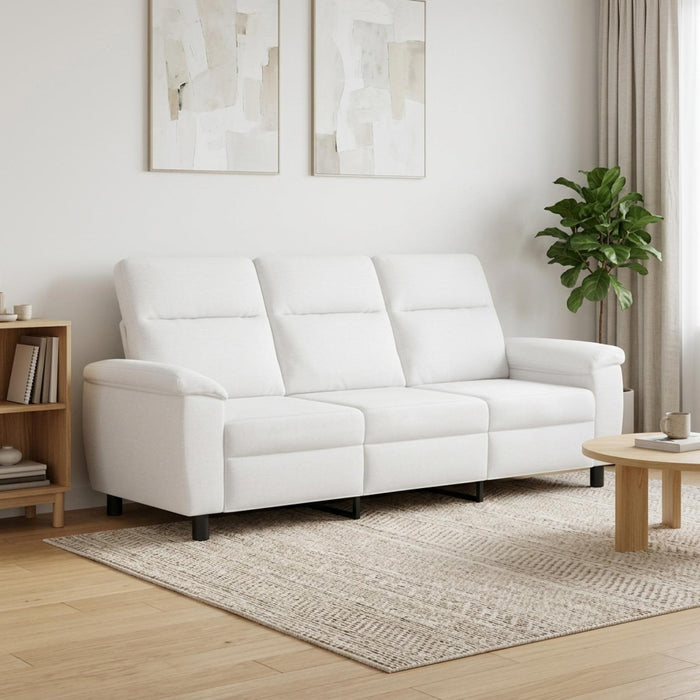 Canapea Alb 214 x 90 x 95 cm Țesătură WALTI
