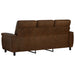 Canapea Maro 214 x 90 x 95 cm Piele Suedată Sintetică - WALTI WALTI