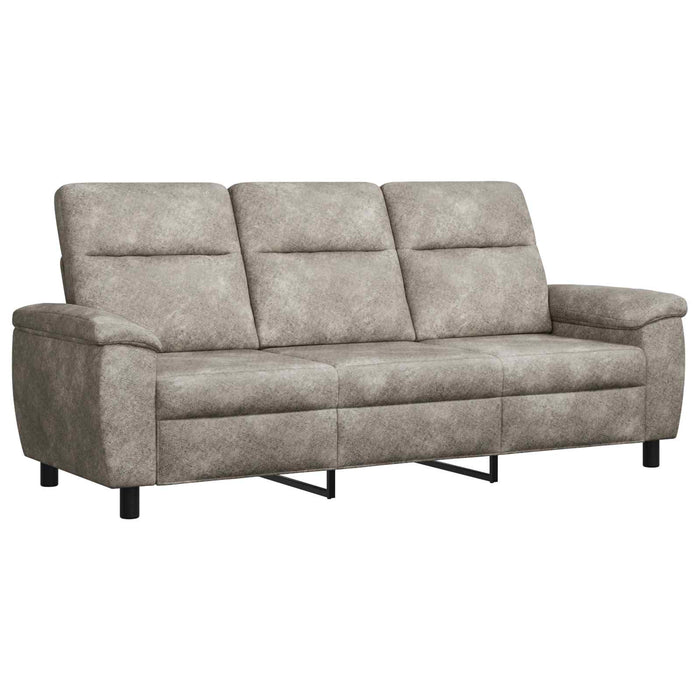 Canapea Gri deschis 214 x 90 x 95 cm Piele Suedată Sintetică WALTI