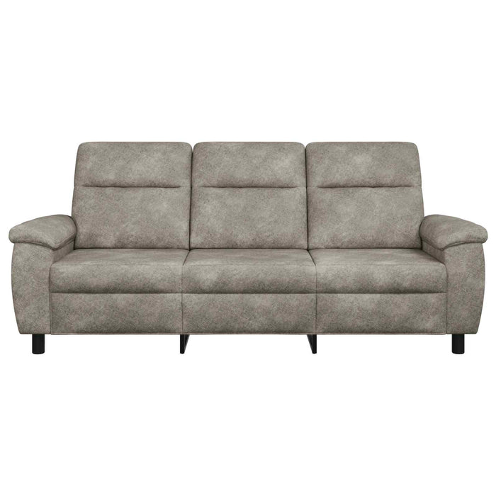 Canapea Gri deschis 214 x 90 x 95 cm Piele Suedată Sintetică WALTI