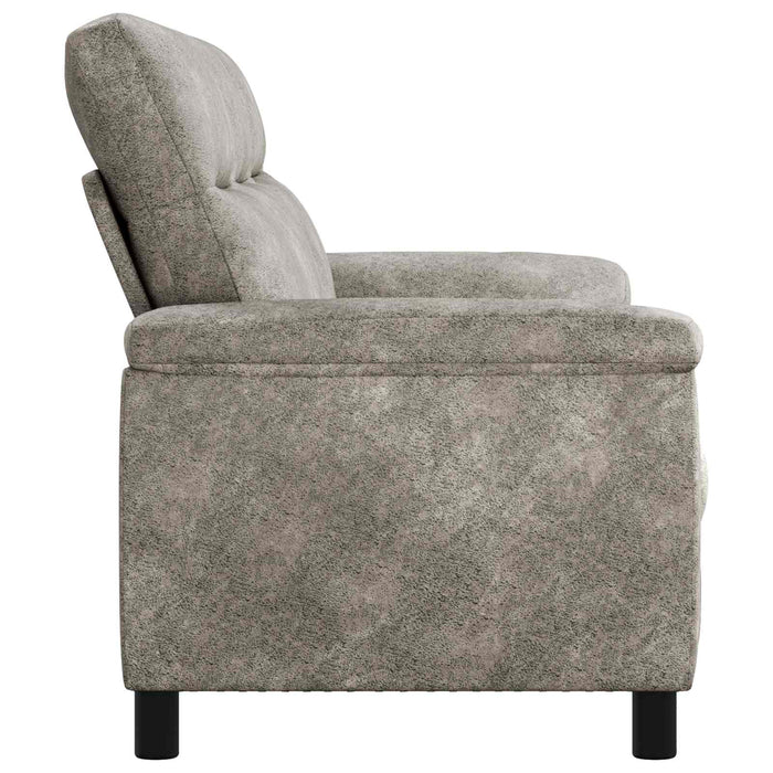 Canapea Gri deschis 214 x 90 x 95 cm Piele Suedată Sintetică WALTI