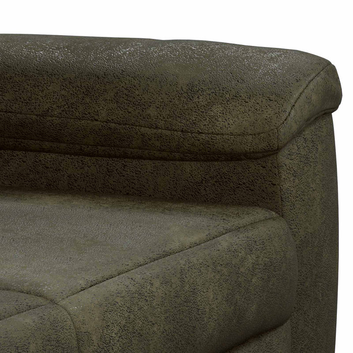 Canapea Verde Army 214 x 90 x 95 cm Piele Suedată Sintetică WALTI