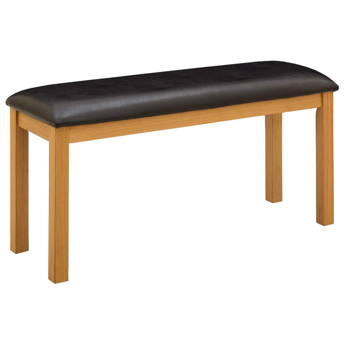 Set de dining 3 buc. Negru Lemn de stejar masiv WALTI