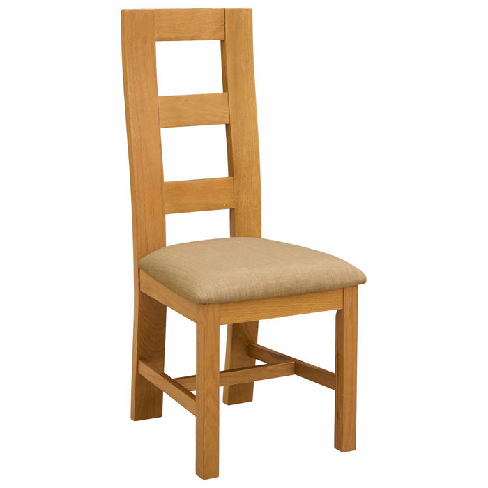 Set de dining 3 buc. Bej Lemn de stejar masiv WALTI