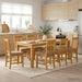 Masă de dining 200 x 100 x 75 cm Lemn de stejar masiv natural - WALTI WALTI