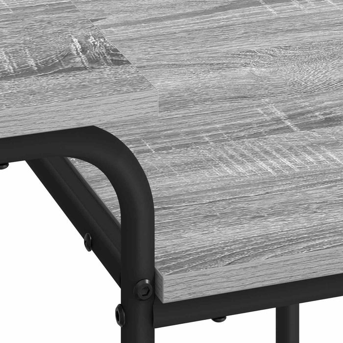 Birou cu spațiu de depozitare Sonoma gri 100 x 50 x 75 cm WALTI