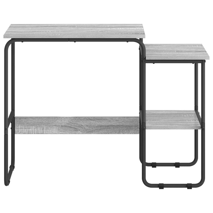 Birou cu spațiu de depozitare Sonoma gri 100 x 50 x 75 cm WALTI