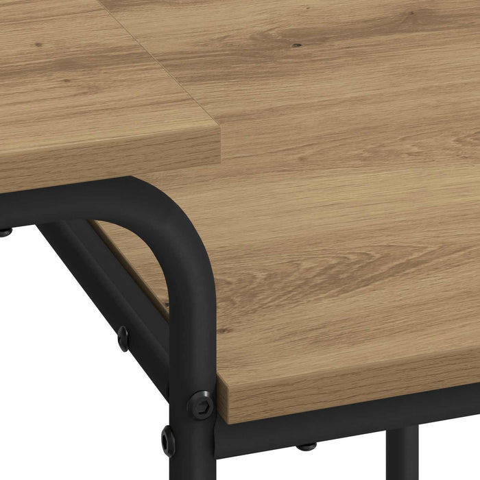 Birou cu spațiu de depozitare Stejar Artizanal 100 x 50 x 75 cm WALTI