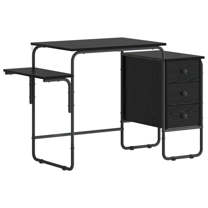 Birou cu spațiu de depozitare Stejar Negru 120 x 50 x 75 cm WALTI
