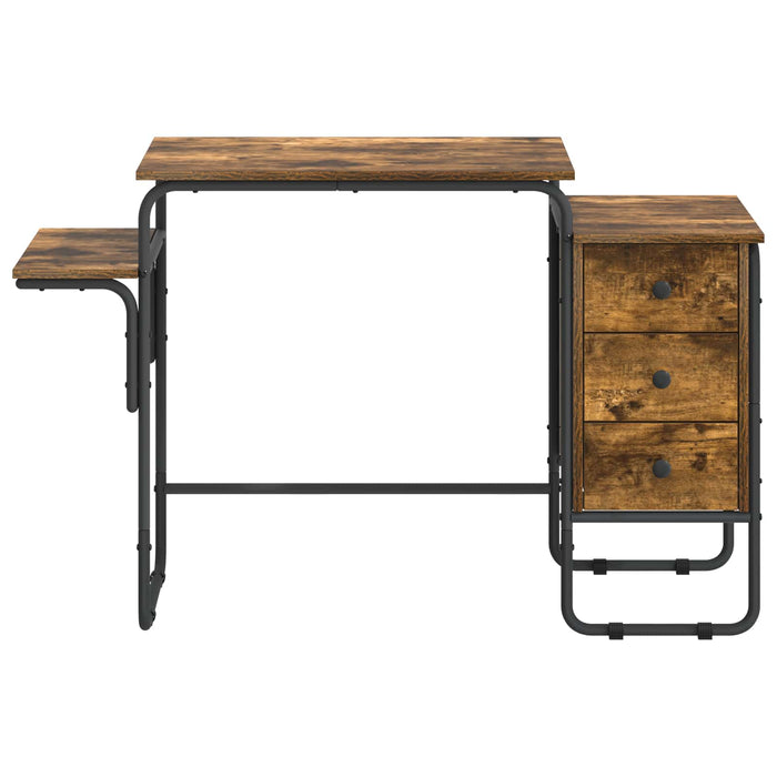 Birou cu spațiu de depozitare Stejar fumuriu 120 x 50 x 75 cm WALTI