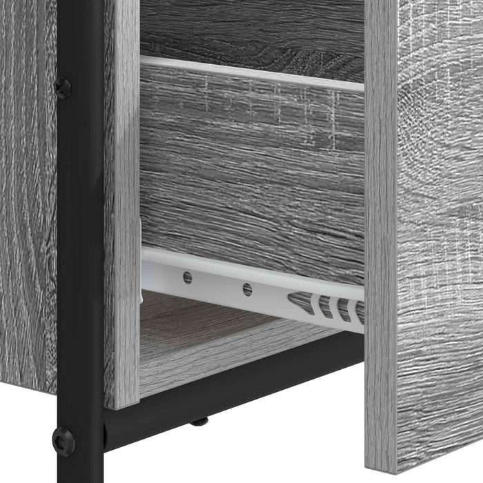 Birou cu spațiu de depozitare Sonoma gri 120 x 50 x 75 cm WALTI