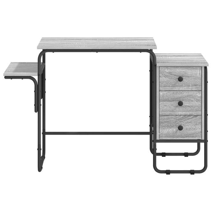Birou cu spațiu de depozitare Sonoma gri 120 x 50 x 75 cm WALTI