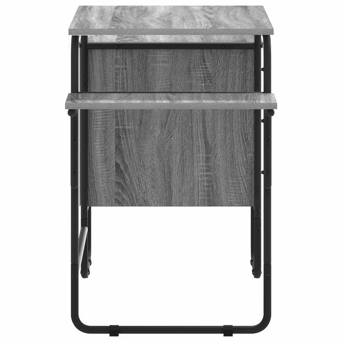Birou cu spațiu de depozitare Sonoma gri 120 x 50 x 75 cm WALTI