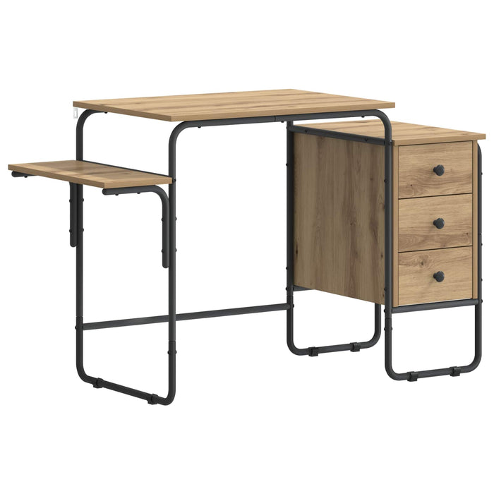 Birou cu spațiu de depozitare Stejar Artizanal 120 x 50 x 75 cm WALTI