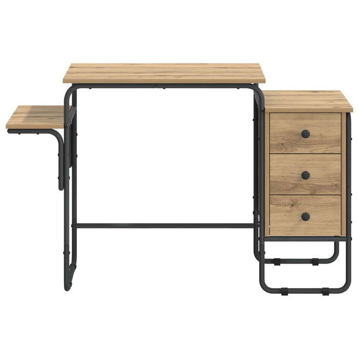 Birou cu spațiu de depozitare Stejar Artizanal 120 x 50 x 75 cm WALTI